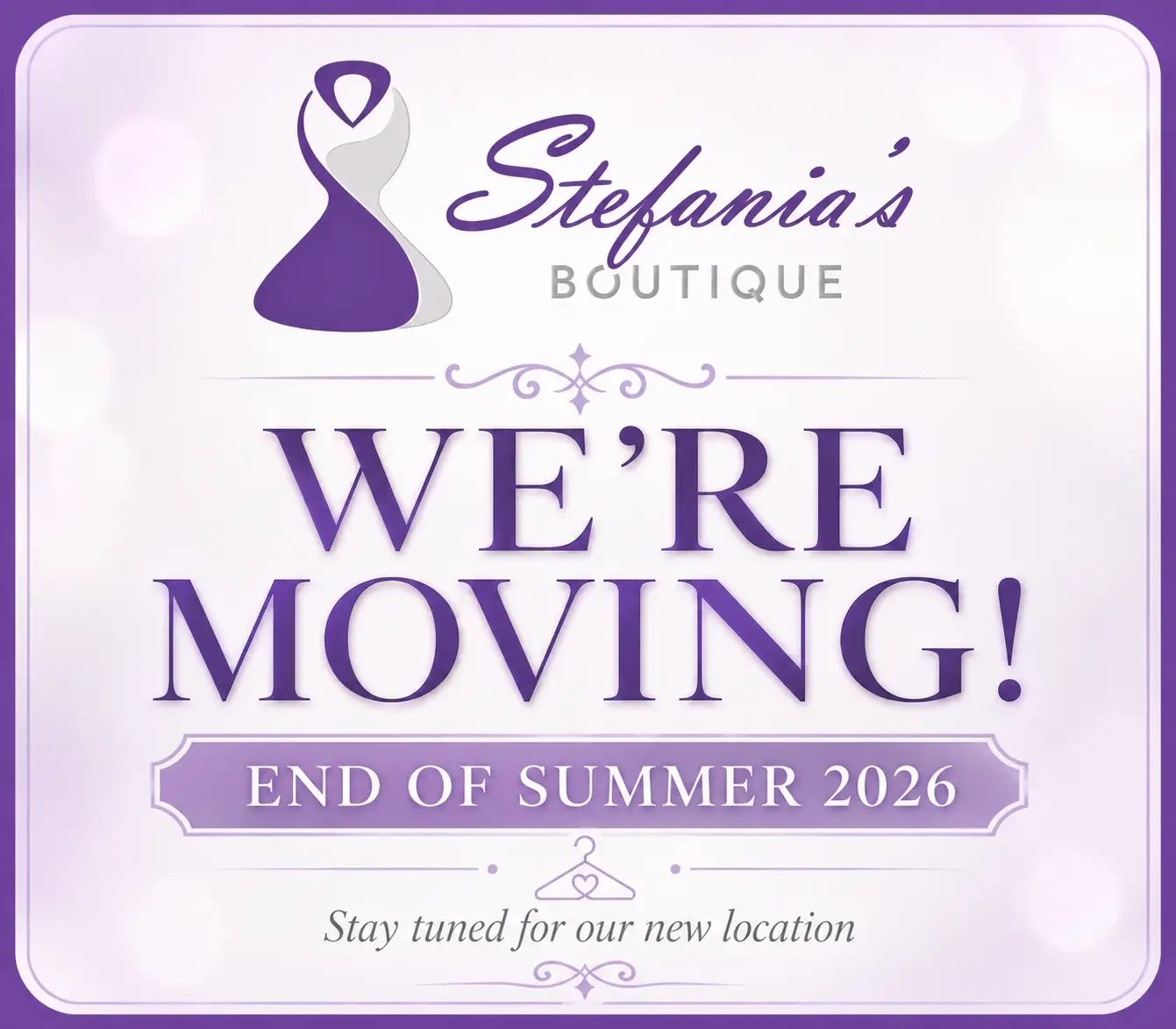 We're Moving