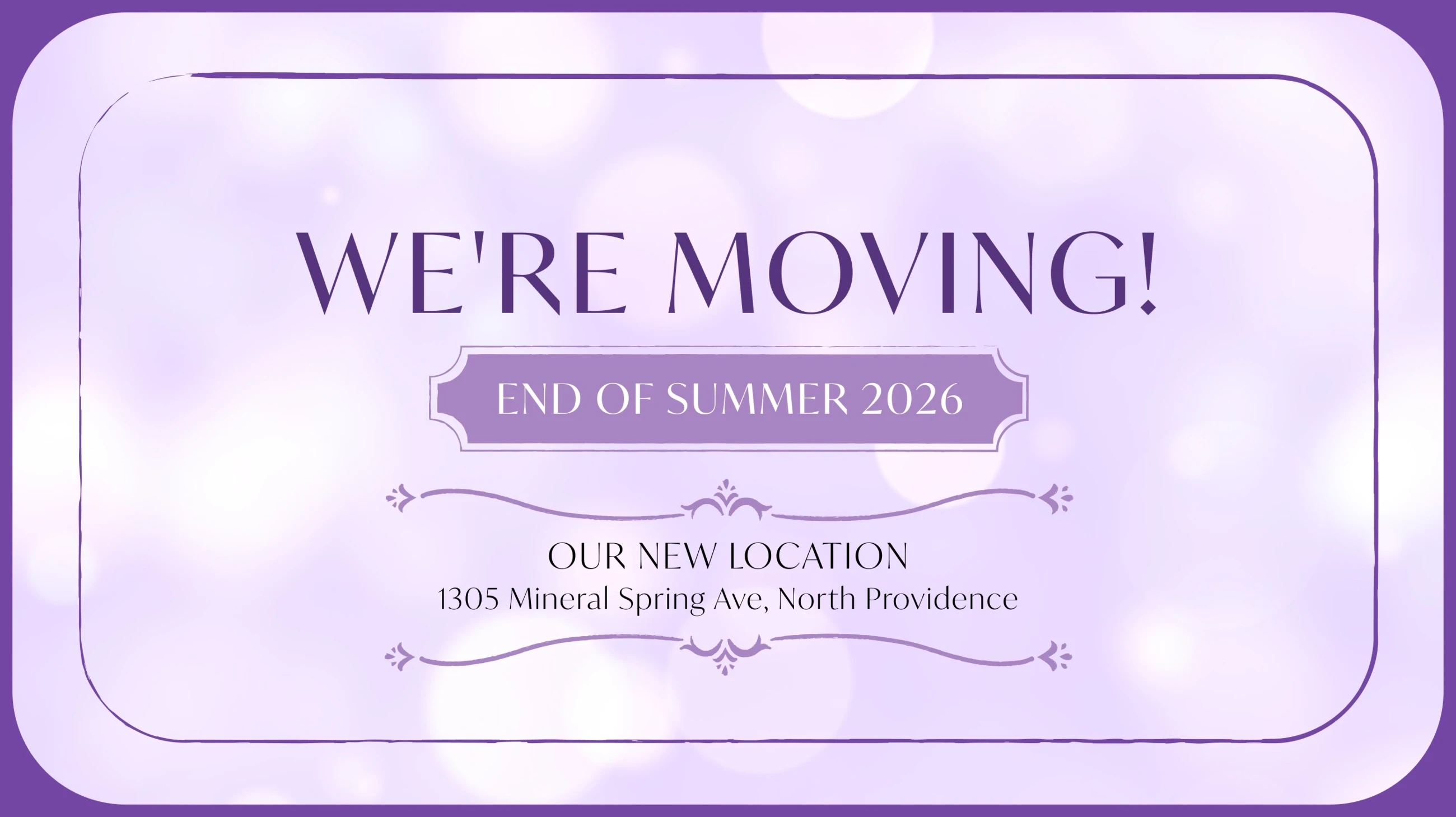 We're Moving
